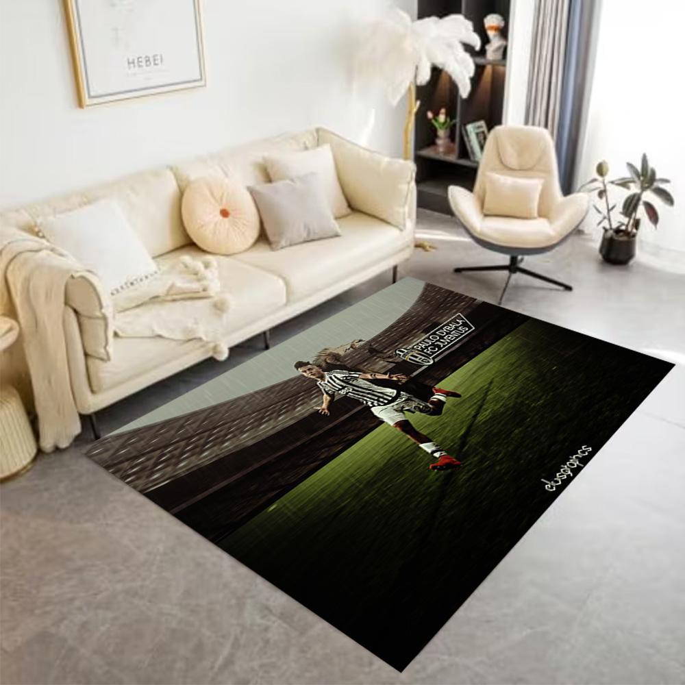 Juventus Celebration Moment Floor Mat Design for Kitchen Decorate Room Dormitory Study Room Anti-slip Rug Office Home Decor Wedding Party Gift