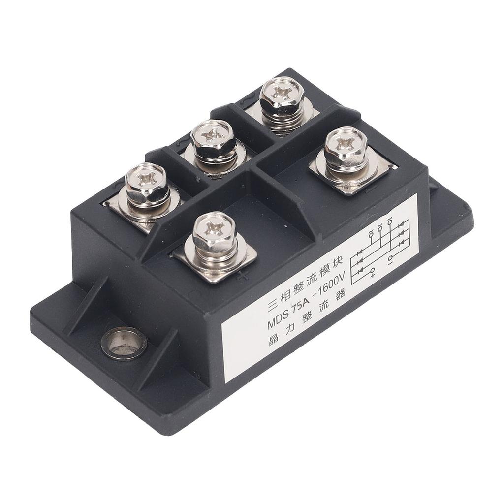 3-фазный мостовой выпрямитель 75A 5-контактный ABS латунный теплоотводящий диодный выпрямитель силовой модуль 1600