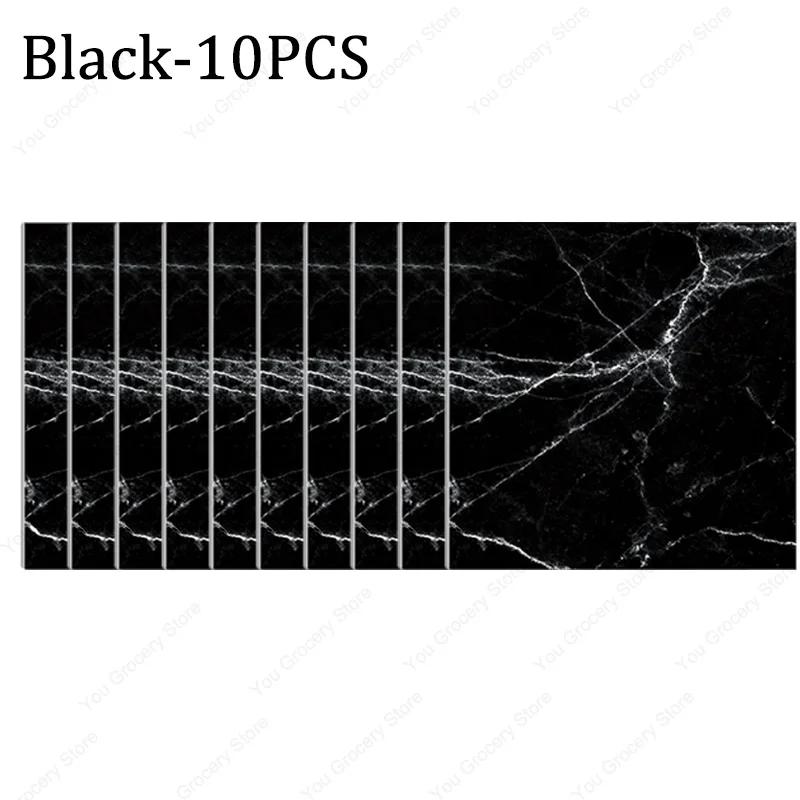 30×30cm Thickened Self-adhesive Decor Wall Sticker Marble Tile Floor Sticker PVC Waterproof Toilet Kitchen Home Floor