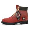 Timberland Botas curtas respiráveis, duráveis, casuais e confortáveis para atividades ao ar livre, botas masculinas, vermelho-marrom, A29PN