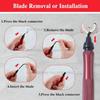 Metal Handle Deburring Tool Kits with BS1010 Blades Deburr Tool Edge Burr Remove 360 Degree Rotary High Grade Swivel Blades