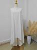 2026 Summer Women's Solid Color Sleeveless Loose Casual Dress with Irregular Hem