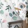 Summer Plant Green Leaf Watercolor Bedroom Curtains Tulle Sheer Curtain Living Room Home Decor Voile Drapes