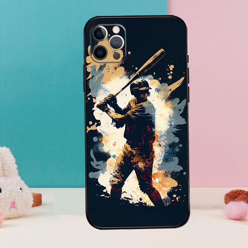 Baseball Phone Case For iPhone 17 Air 16 15 14 13 12 11 Pro Max 12 13 mini 15 16 Plus 16e Cover Coque