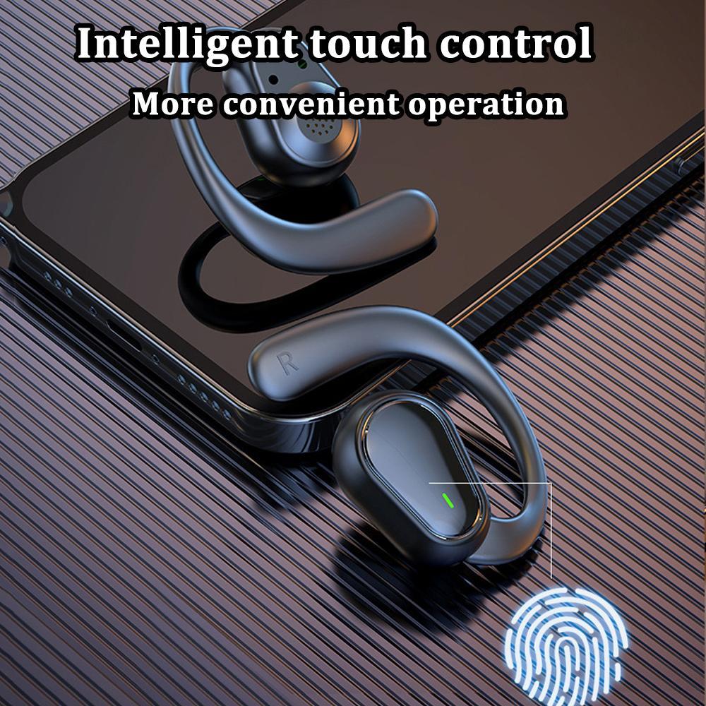 Bluetooth 5.3 Headphones Wireless Sports Headsets Ear Hook Earphones Waterproof HiFi Stereo Noise Reduction Earbuds for Android iOS Workout Gym Sports