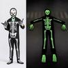Halloween Skeleton Monster Cosplay Costume Skeleton Night Light Jumpsuit Carnival Horror Party Costume