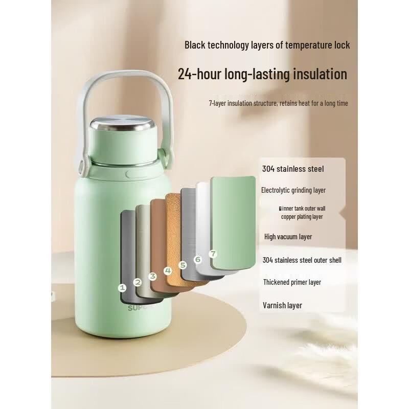 Supor Portable Stainless Steel Insulated Water Bottle