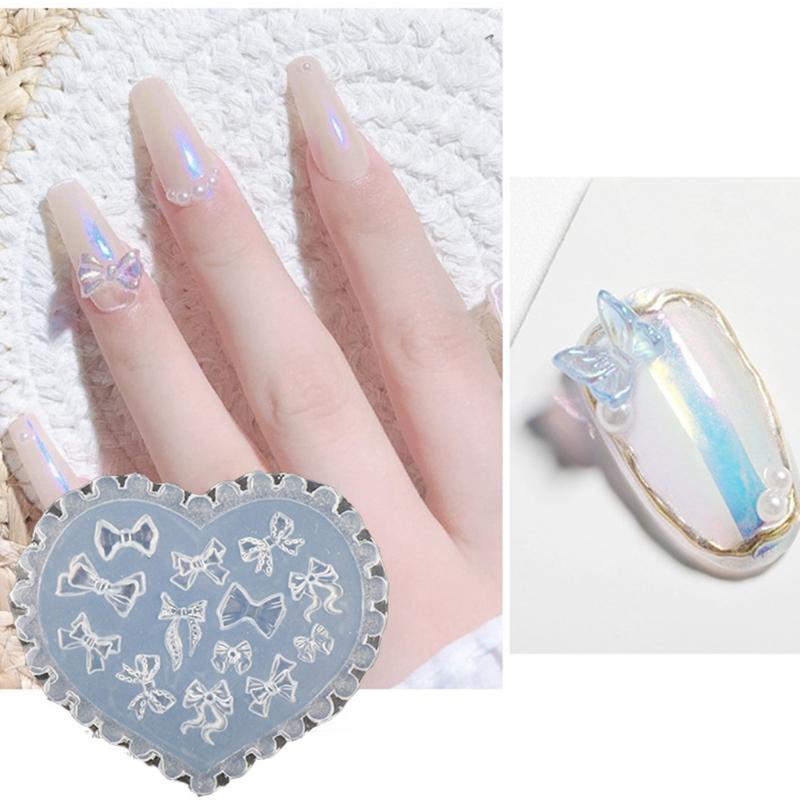 Forma do zdobienia paznokci 3D Silikonowa Kombinacja Forma Dekoracyjna Łuk do Zdobienia Paznokci Narzędzie do Tworzenia Zdobień Paznokci Silikonowy Szablon do Rzeźbienia Forma