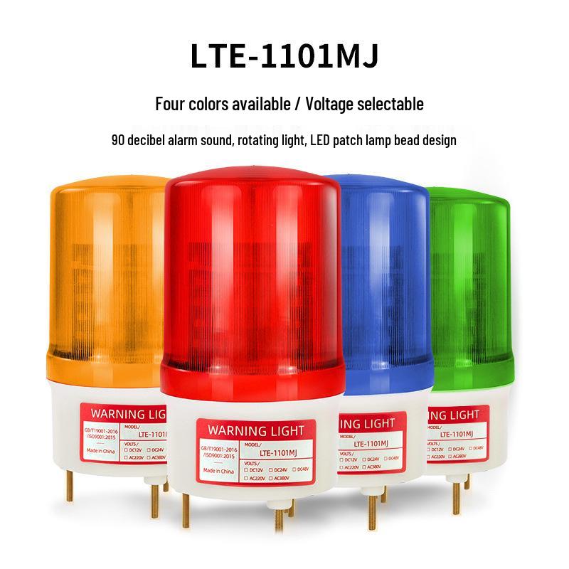 LTE-1101MJ LED Rotating Warning Light with Sound Alarm