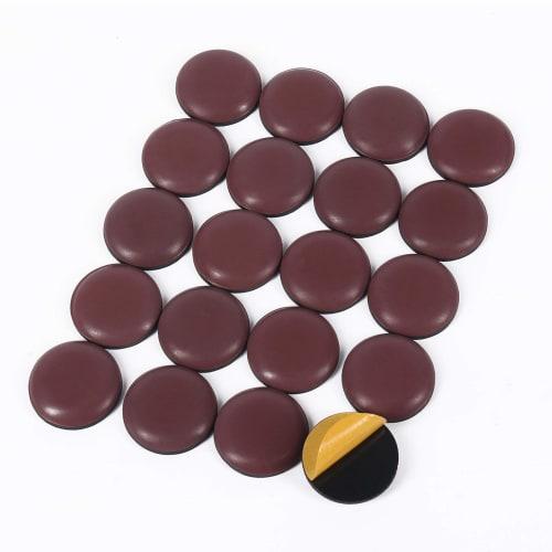 

Ginoya Adhesive Furniture Sliders, 20-Pack of 25mm Round Furniture Moving Pads for Easily Moving Carpeted Furniture, Scratch-Resistant, and Sound-Damp