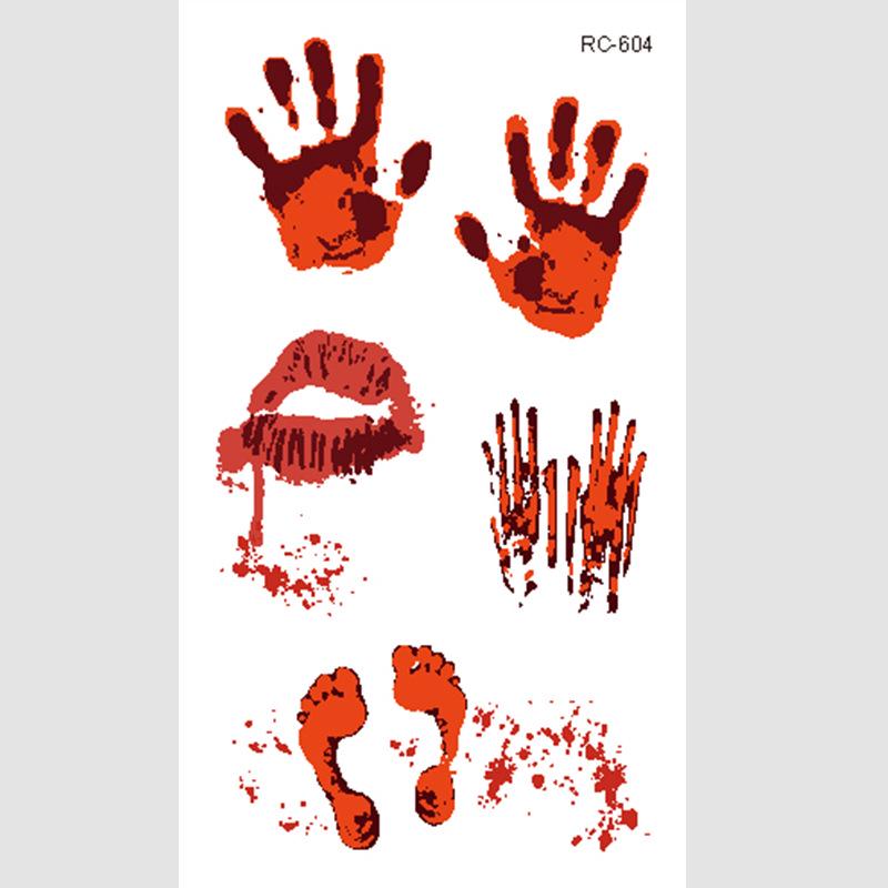 Halloween Temporary Horror Surgery Wound Scar Tattoo Stickers
