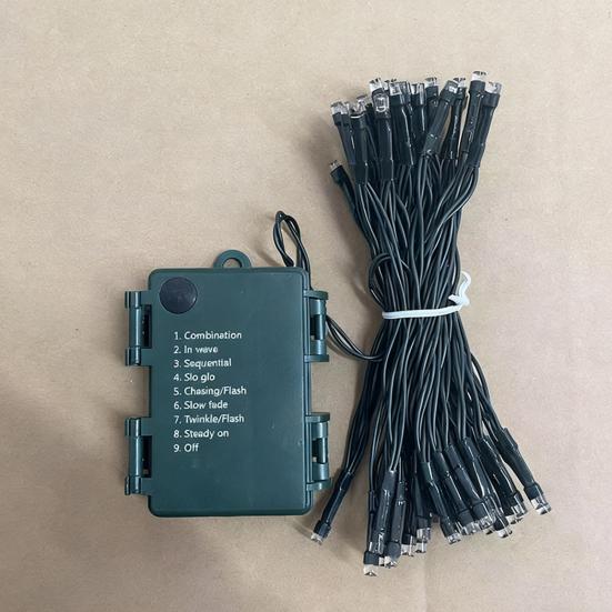 Artificial Christmas Garland with 50 LED Lights Battery Operated Prelit Greenery Garland with Pine Cones Red Berries for Mantle Staircase Doorway