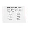 Comutador HDMI 4K Bidirecional: 2 Entradas e 1 Saída ou 1 Entrada e 2 Saídas