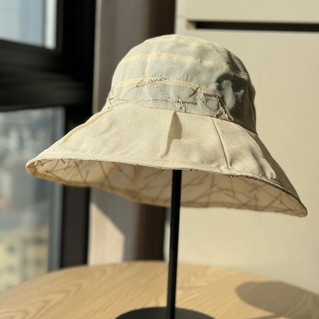 New Outdoor Versatile Wide-brimmed Women's Fisherman Hat, Elegant and Fashionable Beach Hat, Sun Protection Hat for Vacations and Outings