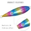 Metal Cast Jigging Lures High Reflective Baits 11.4cm Casting Jigs Slow Sinking Fishing Baits Lure Multiple Color