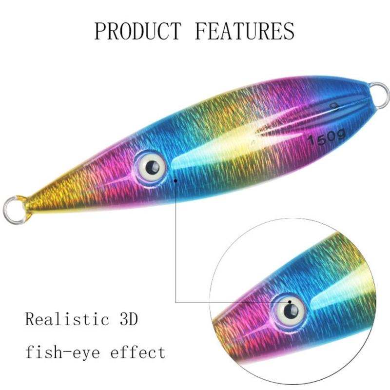 Metal Cast Jigging Lures High Reflective Baits 11.4cm Casting Jigs Slow Sinking Fishing Baits Lure Multiple Color