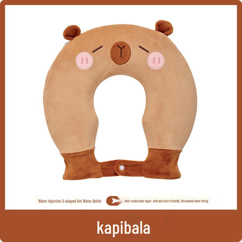 Zhuo Chen U-shaped Shoulder & Neck Hot Water Bag - Thickened, Explosion-proof, Warm Compress for Cervical Physiotherapy