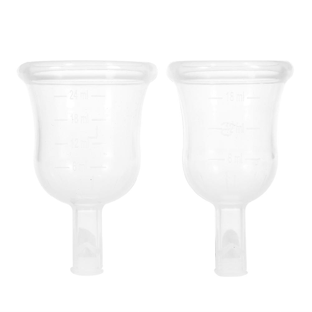 2 Sizes Innovative Reusable Menstrual Cup Food grade Silicone Feminine Period Hygiene Cup