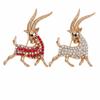 Korean Style Cartoon Zodiac Sheep Brooch Alloy Safety Pin Brooch  Lapel Collar Scarf Decoration