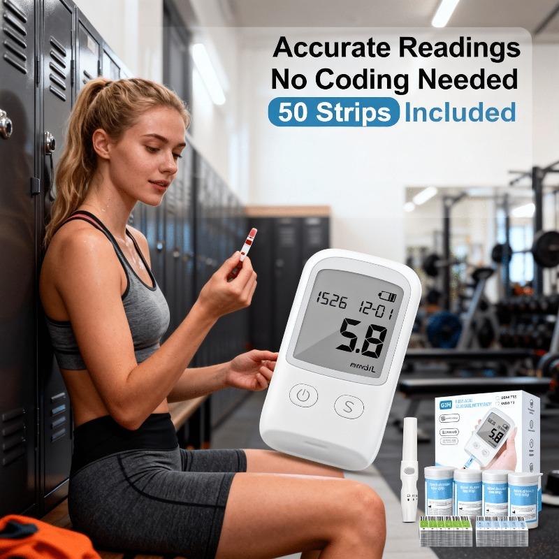 Бескодовая простота для пожилых людей: Глюкометр с маркировкой CE и четким дисплеем