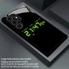 Fluorescent Clock Pattern 2D Phone Case for Samsung S26 S25 S24 S23 S22 S21 S20 A56 A36 A16 - Glass Protective Cover