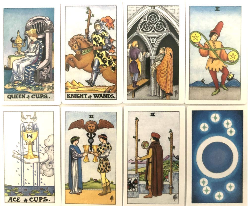 Tiny Universal Waite Tarot Key Waite 78 Miniature Tarot Tarot Japanese Instruction Manual Authentic Product I.I.J Chain, Edition, Cards, Cards,