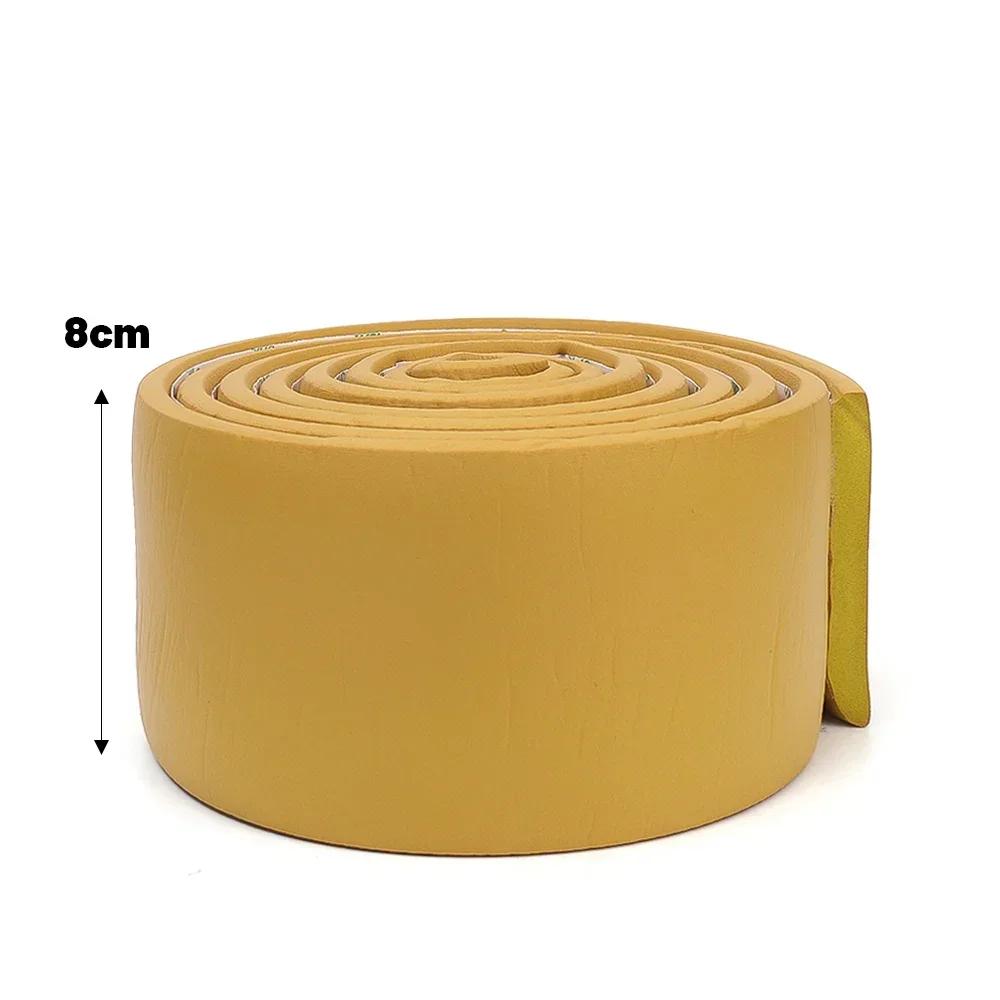 Waterproof Self Adhesive Skirting Line Enclosure 3D Wall Sticker Thickened Anti-collision Strips Bedroom Corner Line Decoration