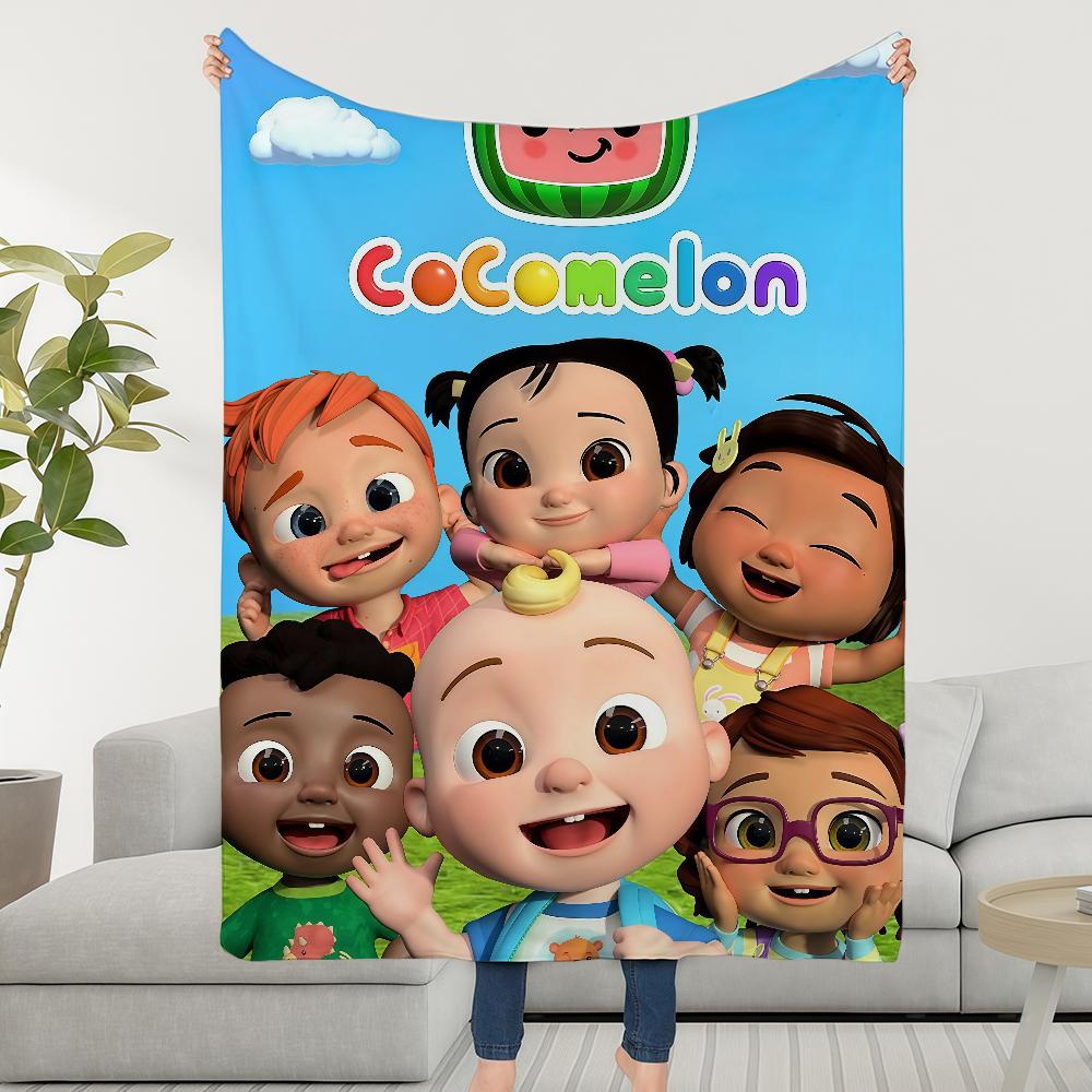 C-CoCo-meloniS-ES Coperta Plaid per Bambino Super Morbida Peluche Soggiorno Divano Divano Cartone Animato Infantile Regali di Compleanno