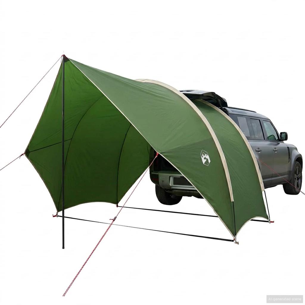 Rear Awnings Waterproof Green 405 X 280 X 220 Cm