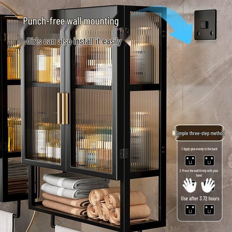Waterproof Wall-Mounted Toilet Vanity Storage Cabinet