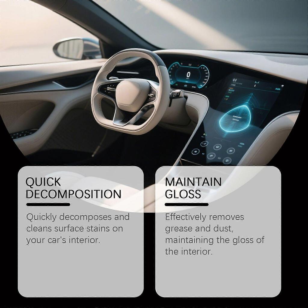 Limited time!!Homonth Car Interior Cleaning Spray - Seat Interior Care Leather, Cherry Scent, Cleans Odors And Restores