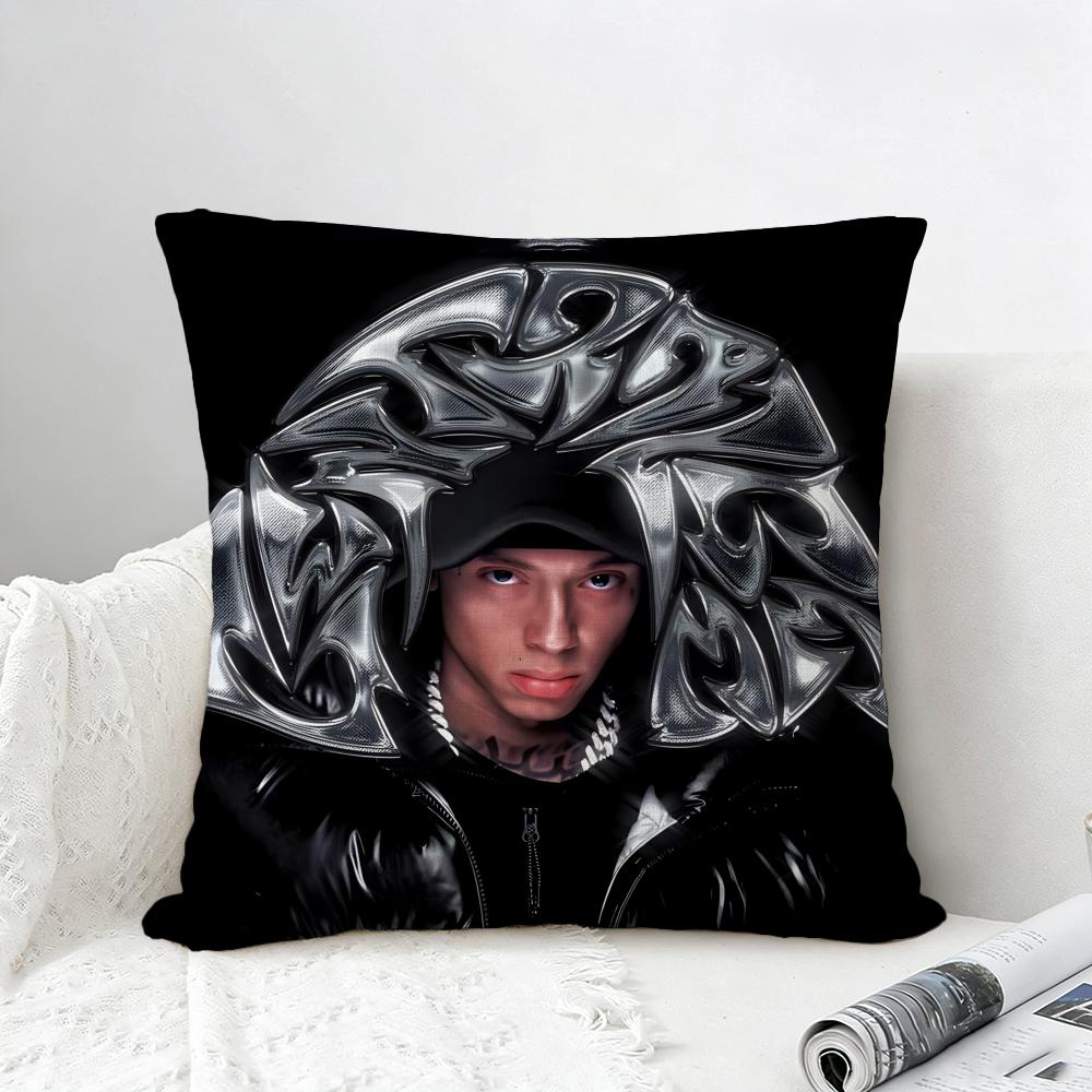 Rapper Central Cee Cushion Cover Natural Linen Pillowcase Set AllinOne Decor for Sofa Bedroom  Chair