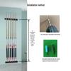 8-Cue Wall-Mounted Solid Wood Billiard Rack