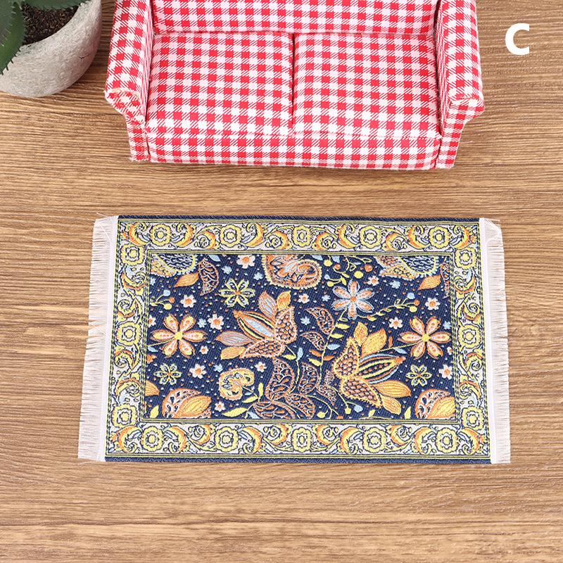 

1шт 1:12 Миниатюрный кукольный домик, напольный коврик, напольный коврик, игрушка для домашнего декора