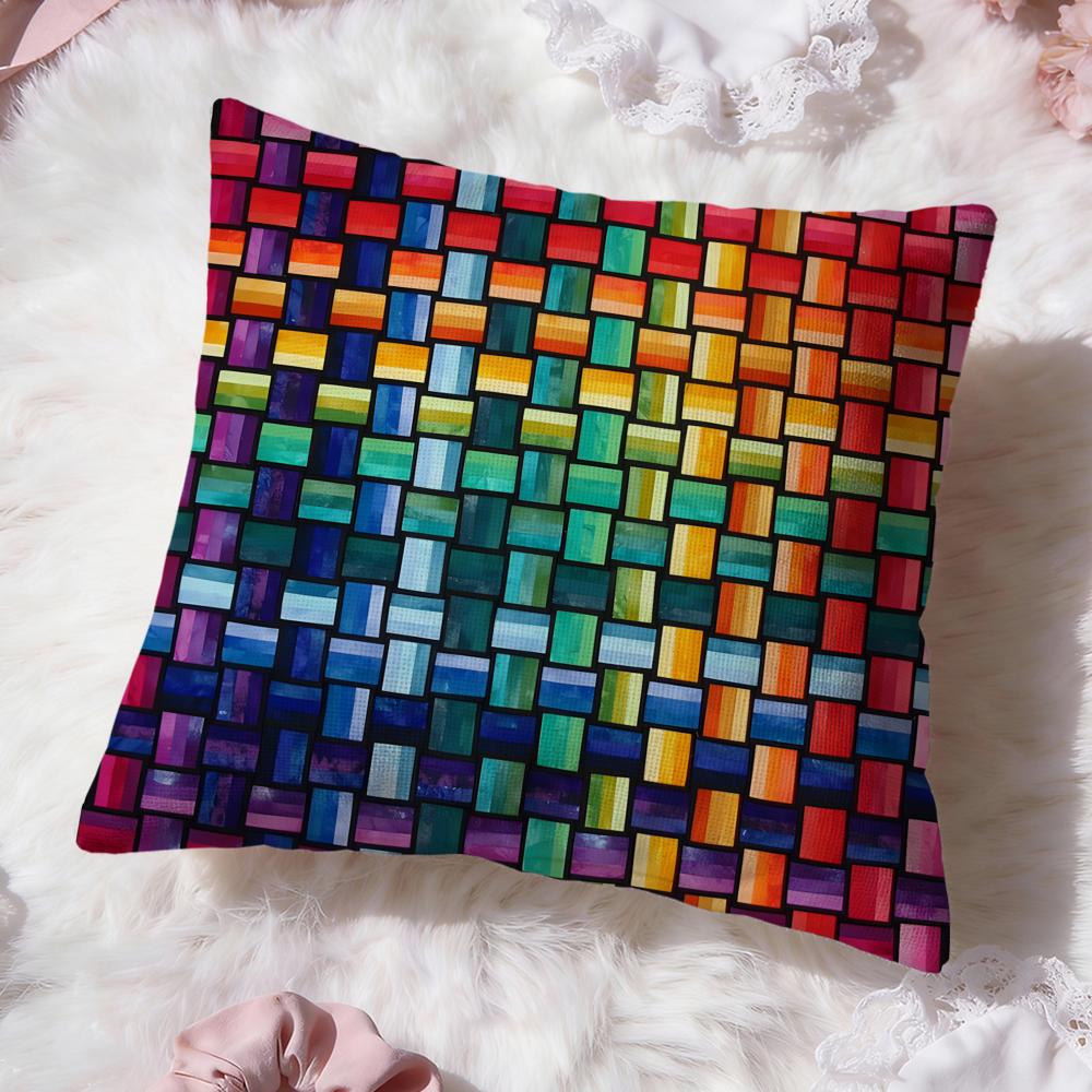 Woven Patterns Cushion Cover Premium Comfort Reversible Pillow Cove Two in One Design for Any Room Car Interior
