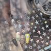 Tomoni Translucent Plaid & Star Nail Art Stickers - Hot Selling Simple Style