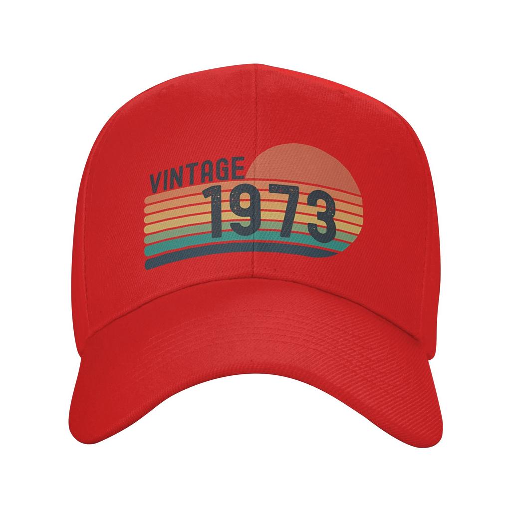 Vintage 1973 2 Casual Baseball Cap  Hunting Camping Hip Hop Hats Summer SunProof Unisex Men Y2k Cute Snapback Cap