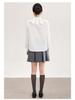 Nanyou Elegant French Petal Collar Women's Spring Shirt