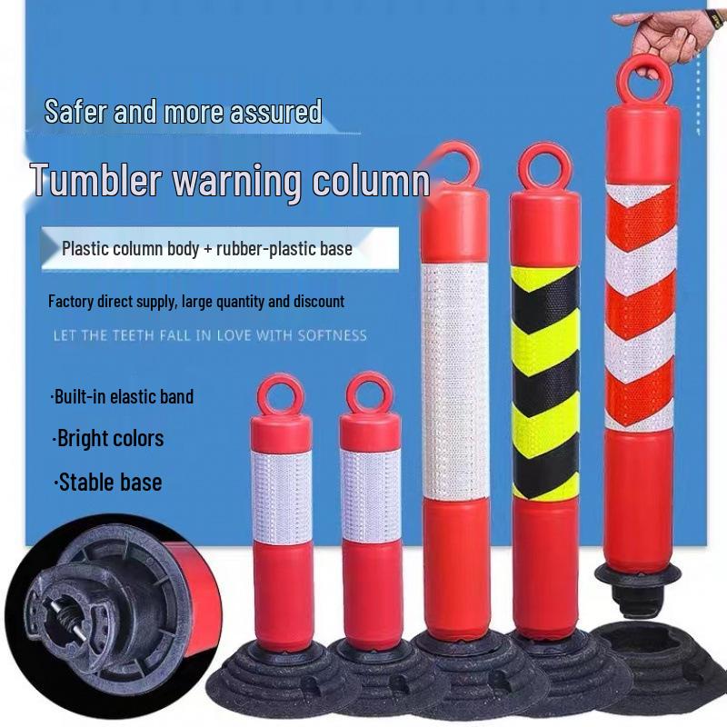 80cm Reflective Rubber-Plastic Anti-collision Road Post Guardrail