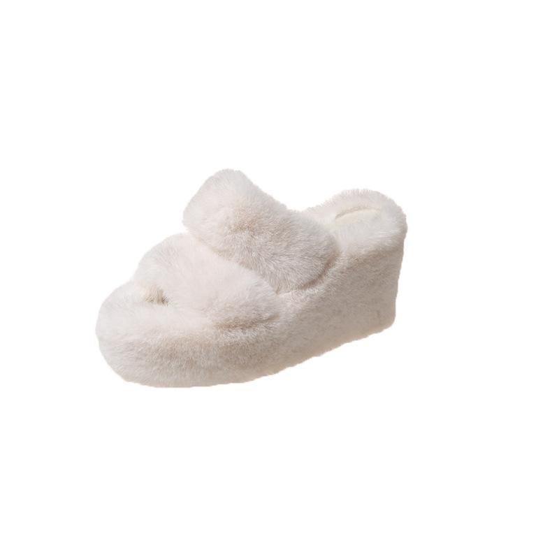 

Internet celebrity Mao Mao slippers women wear autumn and winter 2025 new high-end fashion home one-word cotton slippers women 35