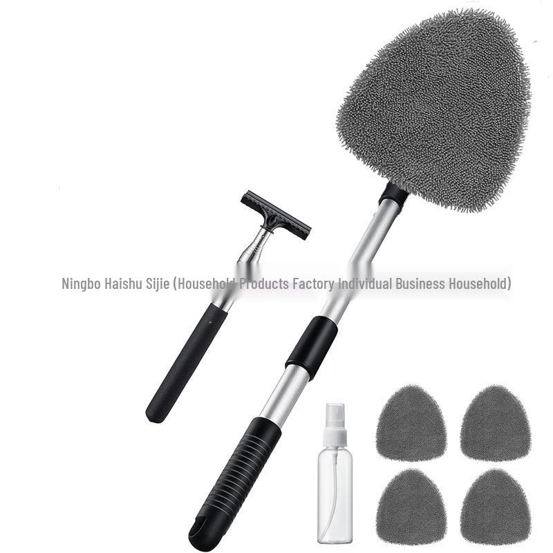 Telescopic Microfiber Car Window Cleaning & Defogging Brush Set