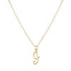 Elegant 26-Letter Uppercase Pendant Necklace: Simple and Fashionable European-American Clavicle Chain with Niche Design