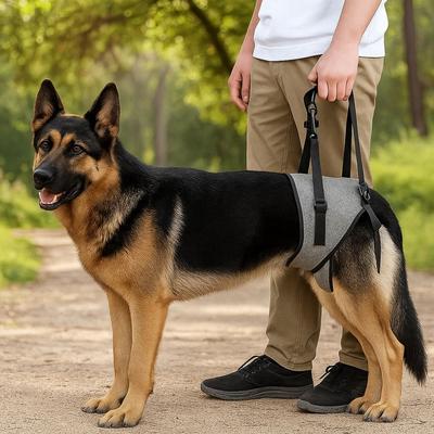 Imbracatura di sollevamento per cani regolabile, imbracatura staccabile per zampe posteriori del cane, cintura per animali domestici, supporto per zampe posteriori per animali domestici, veterinario