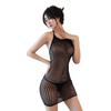 Trending Product Womens Lingerie Halter Fishnet Dress Mesh Babydoll Bodysuit See Through Chemise Erotic