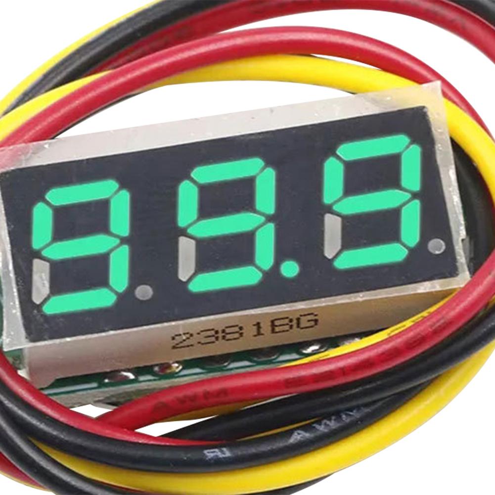 Módulo de Mini Display LED Digital Testador de Tensão DC 0V-200V Medidor de Tela LED de 0,28 Polegadas Proteção Contra Polaridade Inversa 1-5 Peças