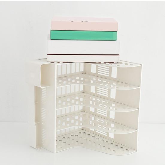 Cute Desktop File Organizer for Students Foldable Book Holder Bookend Shelf for Documents Stationery Pen Holder School Supplies