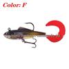 8.5cm/12g Curl Tail Soft Bait Lead Head Lure for Long Cast Artificial Fishing