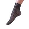 3 Pairs Sexy Black Silk Breathable Fishing Net Lace Short Socks Jacquard Black Short Stockings Women Thin Style Romantic Socks