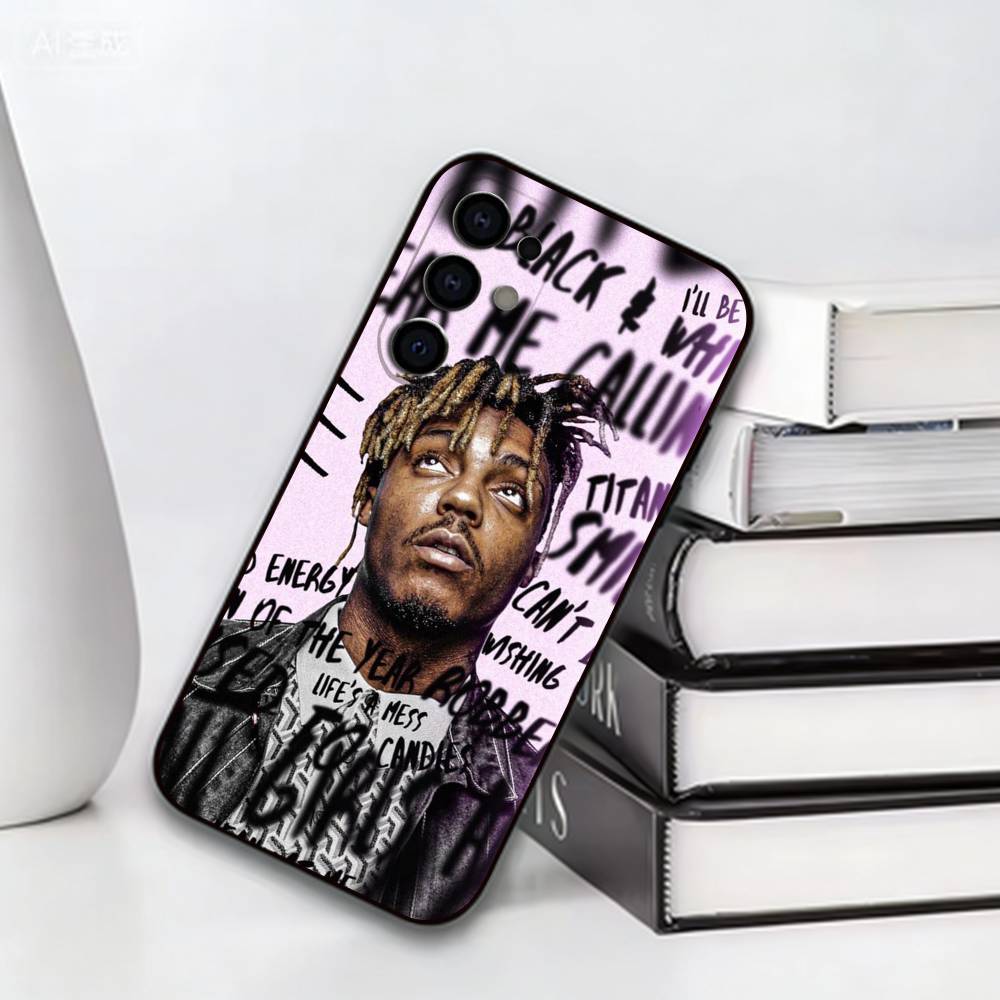 Emo Rap Juice WRLD 999 Phone Case For Samsung S25,S24,S21,S22,S23,S30,Ultra,S20,Plus,Fe,Lite,Note,10,Black Cover