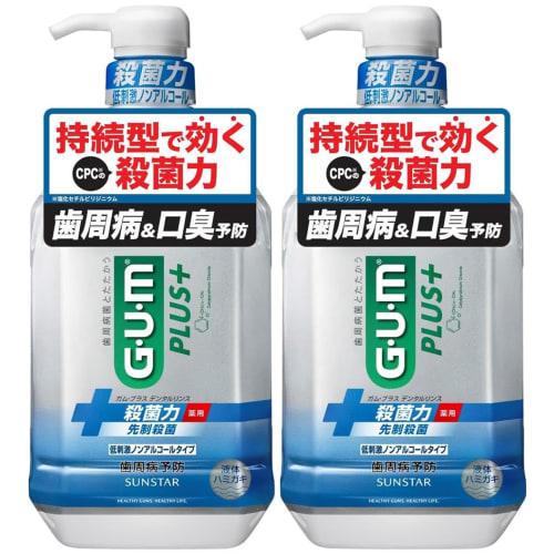 [.co.jp Exclusive] [Bulk Purchase of 2] Gum Plus Dental Rinse Medicated Liquid Toothpaste, Alcohol-Free, Mild, 900ml X 2 Bottles